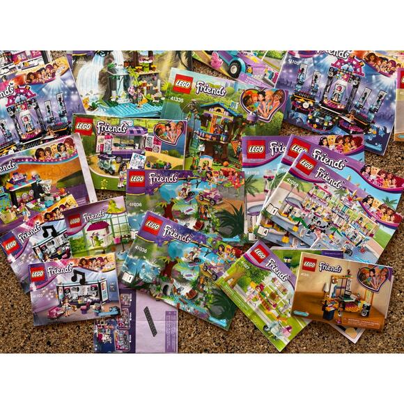 Huge Lot of Lego Friends Instruction Manuals brick building books - Picture 2 of 4